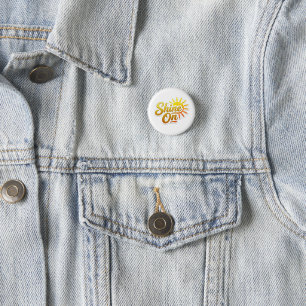 Badge Rond 2,50 Cm Brillez Sur Soleil Motivationnel