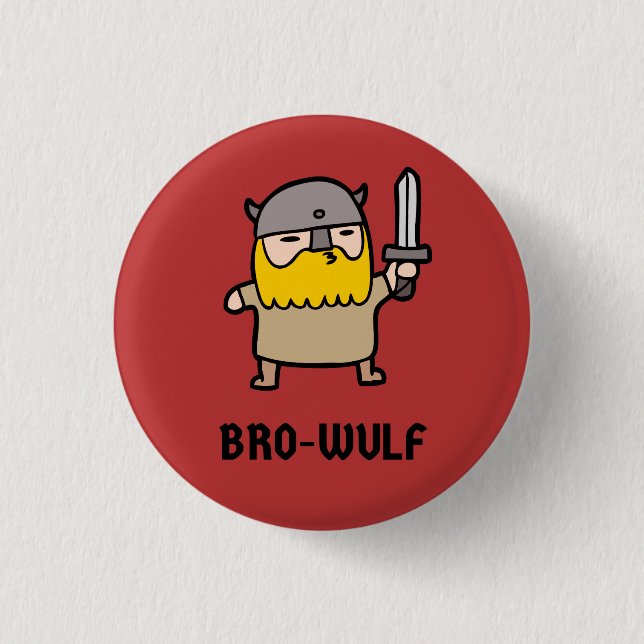 Badge Rond 2,50 Cm Bro-Wulf Button (Devant)