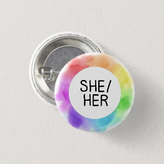 Badge Rond 2,50 Cm broche manuscrite de bouton de prononciation