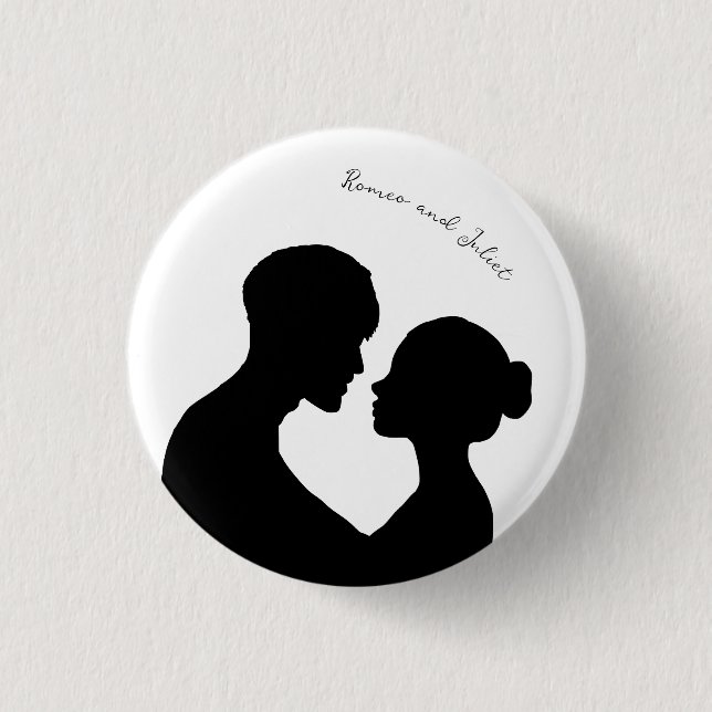 Badge Rond 2,50 Cm Broche personnalisable Romeo et Juliet (Devant)
