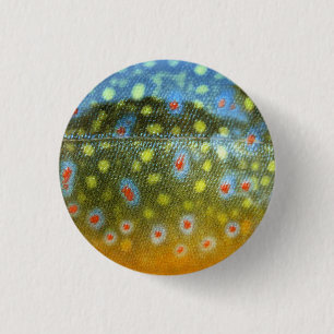 Badge Rond 2,50 Cm Brook Trout
