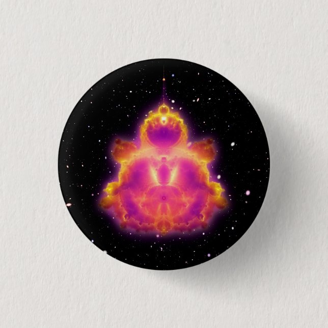 Badge Rond 2,50 Cm Buddhabrot Space (Devant)