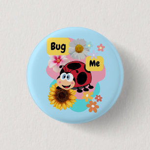 Badge Rond 2,50 Cm Bug Me : Ladybug