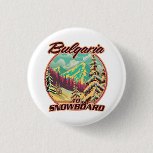 Badge Rond 2,50 Cm Bulgarie pour faire du snowboard