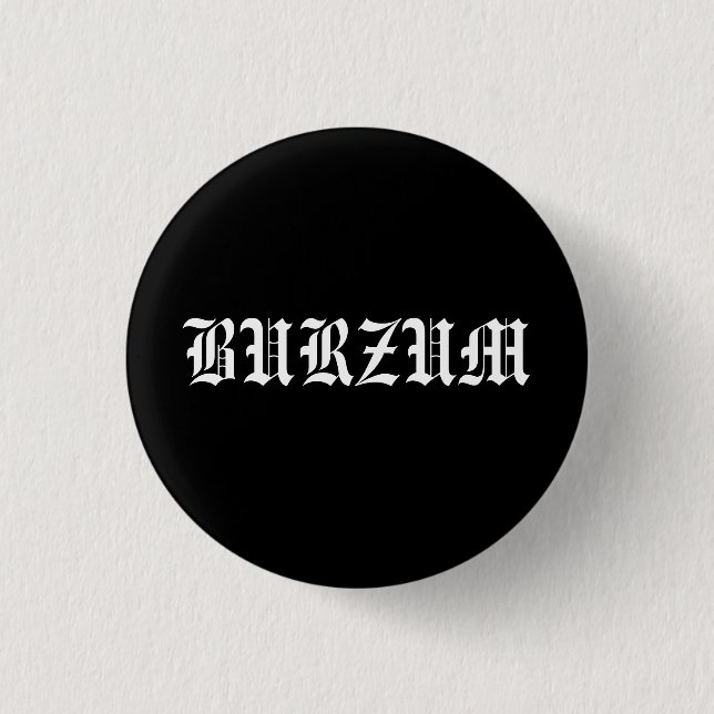 BADGE ROND 2,50 CM BURZUM (Devant)