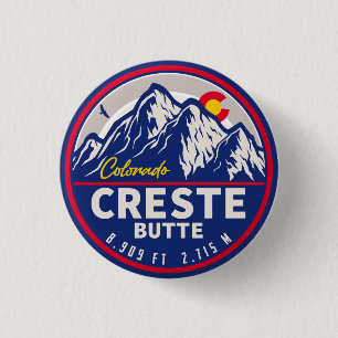 Badge Rond 2,50 Cm Butte au pilon Colorado - Camping Randonnées Souve