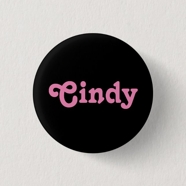 Badge Rond 2,50 Cm Button Cindy (Devant)