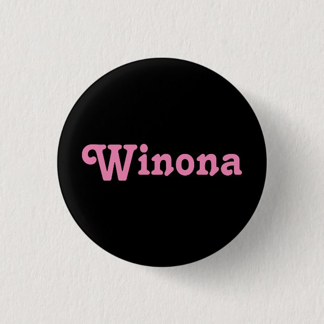 Badge Rond 2,50 Cm Button Winona (Devant)