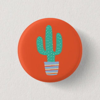 Badge Rond 2,50 Cm Cactus