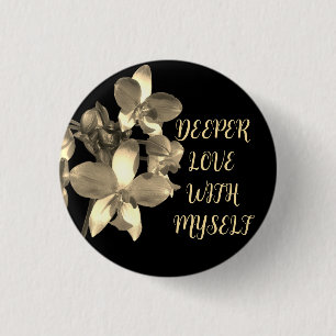 BADGE ROND 2,50 CM CADEAU FLEUR MAMAN, GRAND-MÈRE, FILLE, AMANT DE BO