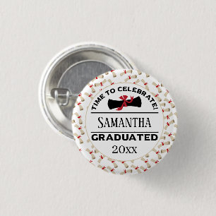 Badge Rond 2,50 Cm Cadeau personnalisé   Heure De Célébration