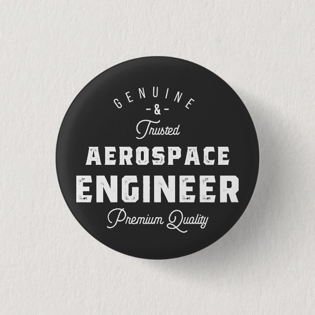 Badge Rond 2,50 Cm Cadeau pour ingénieur aérospatial (Devant)