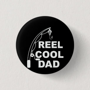 Badge Rond 2,50 Cm Cadeaux papa Reel Cool Papa