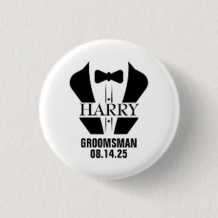 Badge Rond 2,50 Cm Cadeaux personnalisés pour garçons d'honneur