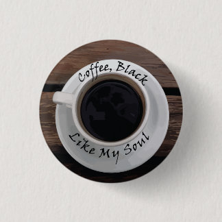 Badge Rond 2,50 Cm Café noir