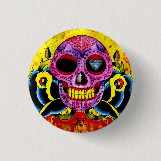 Badge Rond 2,50 Cm Calavera