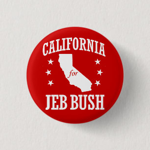 BADGE ROND 2,50 CM CALIFORNIE POUR JEB BUSH