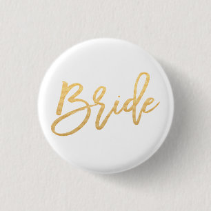 Badge Rond 2,50 Cm Calligraphie de mariée
