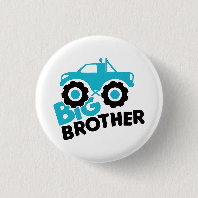 Badge Rond 2,50 Cm Camion Big Brother Monster (Devant)