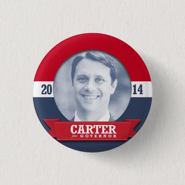 BADGE ROND 2,50 CM CAMPAGNE JASON CARTER (Devant)