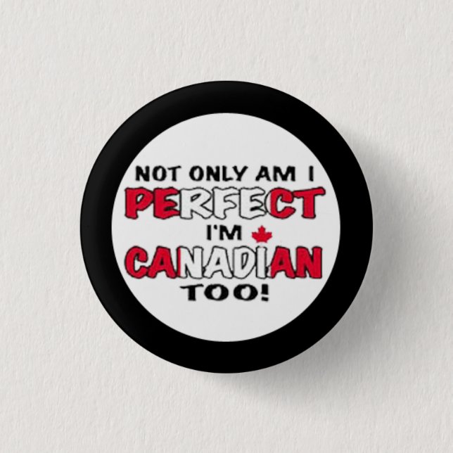 Badge Rond 2,50 Cm Canadien du jour Im du Canada (Devant)