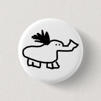 Badge Rond 2,50 Cm Canard d'éléphant