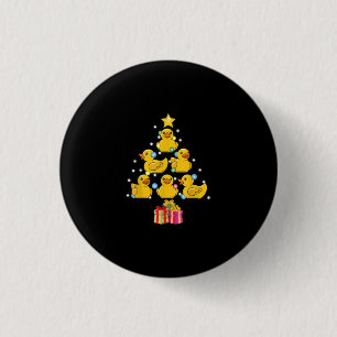 Badge Rond 2,50 Cm Canard en caoutchouc Noël Arbre canard canard Noël