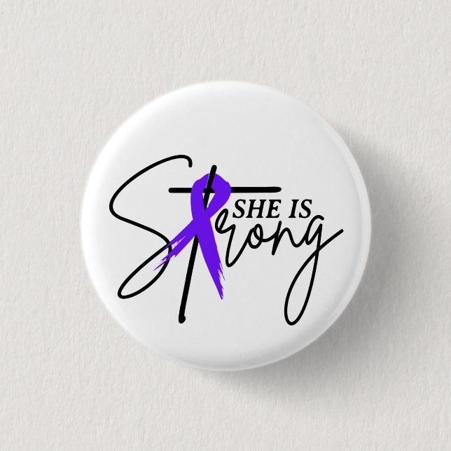 Badge Rond 2,50 Cm Cancer du pancréas (Devant)