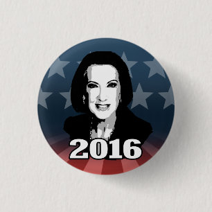 BADGE ROND 2,50 CM CANDIDATE 2016 DE CARLY FIORINA