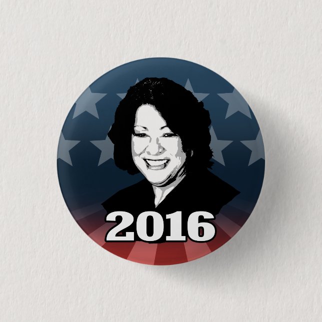 Badge Rond 2,50 Cm Candidate 2016 de SONIA SOTOMAYOR (Devant)