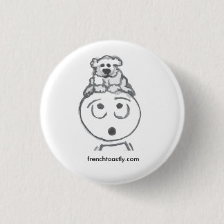 Badge Rond 2,50 Cm Caniche @frenchtoastly