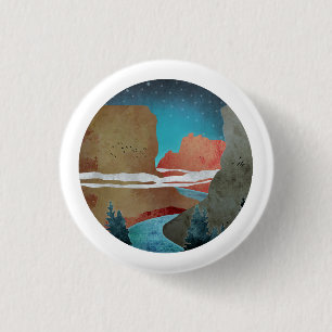 Badge Rond 2,50 Cm Canyon Birds