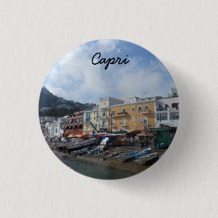 Badge Rond 2,50 Cm Capri, Italie