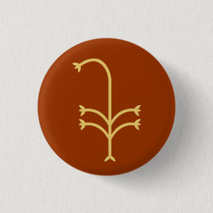 Badge Rond 2,50 Cm Carex fleurissant