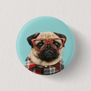 Badge Rond 2,50 Cm Carlin des chemises prêtées