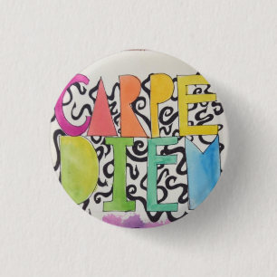 Badge Rond 2,50 Cm Carpe Diem