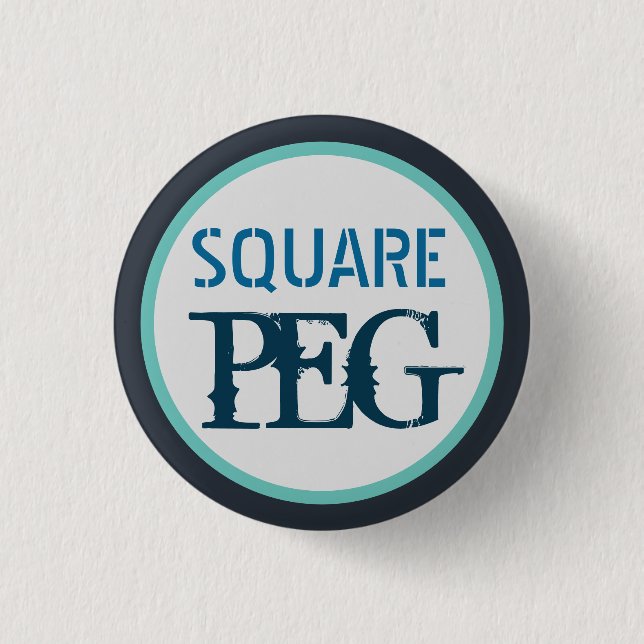 Badge Rond 2,50 Cm Carré Peg (Devant)