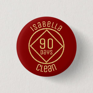 Badge Rond 2,50 Cm Carte d'identité personnalisée Jours de nettoyage