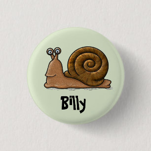 Badge Rond 2,50 Cm Cartographie d'escargot