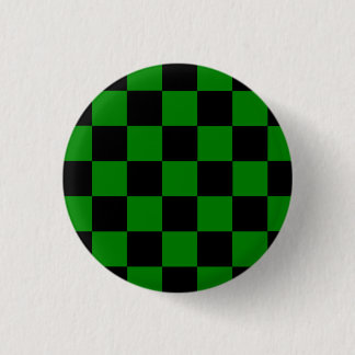Badge Rond 2,50 Cm Carton de Button noir/vert