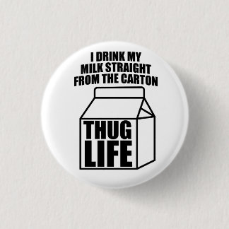 Badge Rond 2,50 Cm Carton de lait de consommation