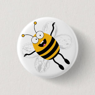 Badge Rond 2,50 Cm Cartoon Bee
