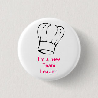 Badge Rond 2,50 Cm Casquette de chef - meneur d'équipe