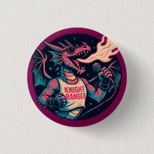 Badge Rond 2,50 Cm Ce dragon crache le feu