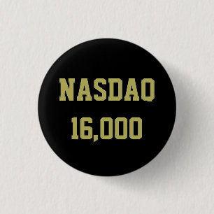 Badge Rond 2,50 Cm Célébration du marché Stock NASDAQ 16000