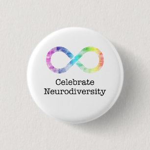 Badge Rond 2,50 Cm Célébrer la neurodiversité
