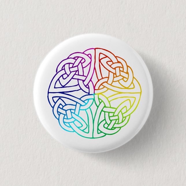 Badge Rond 2,50 Cm Celtic gai et lesbien irlandais de fierté (Devant)