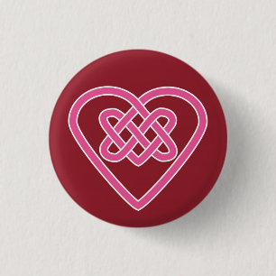 Badge Rond 2,50 Cm Celtic Heart Round Button