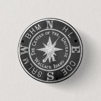 Badge Rond 2,50 Cm Centre de l'Univers à Wallace Idaho