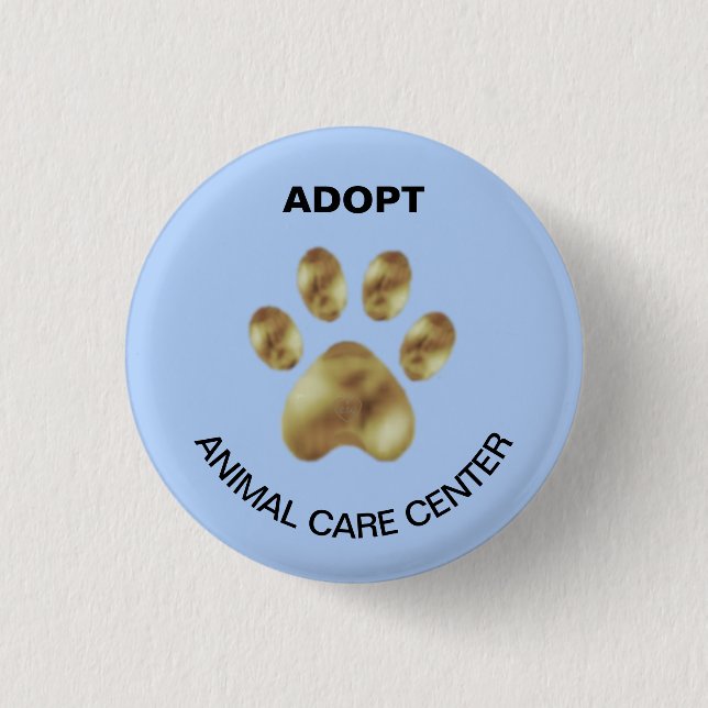 Badge Rond 2,50 Cm Centre de soins pour animaux de compagnie (Devant)